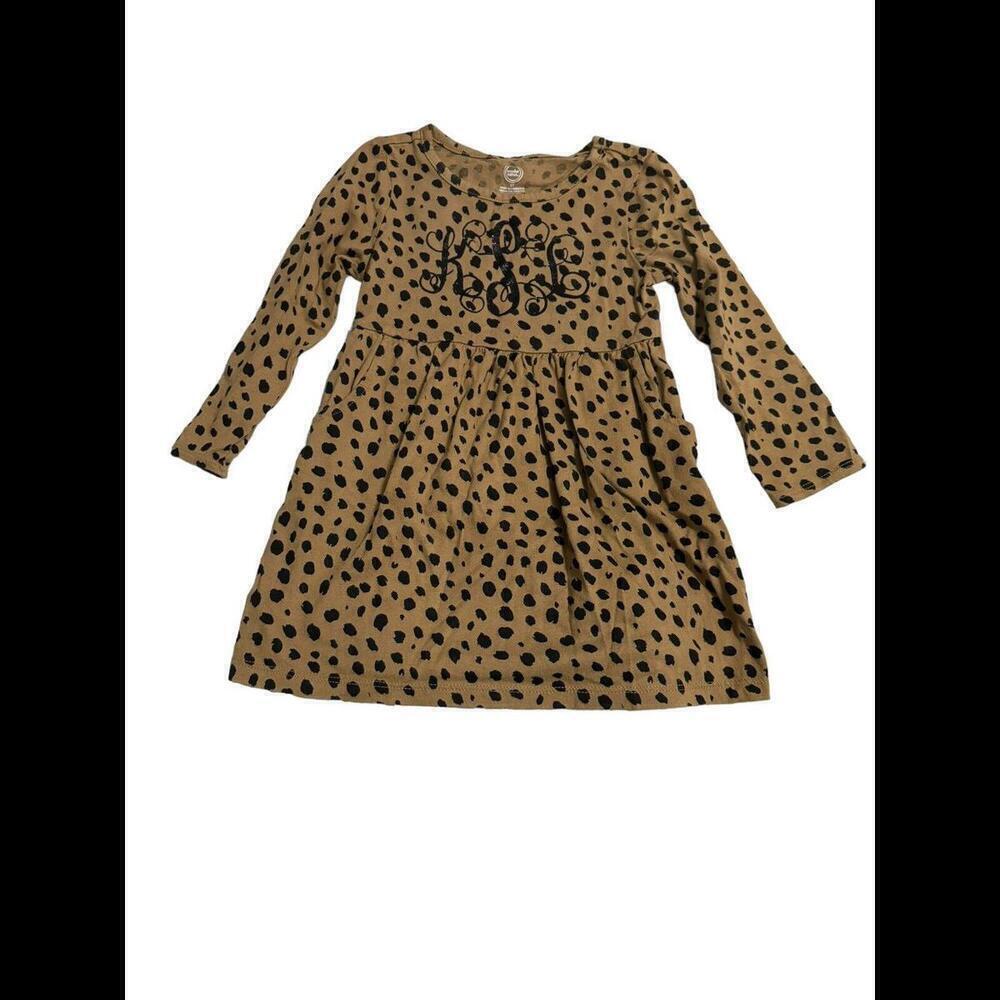 Wonder Nation Girls Cheetah Animal Print Dress Pockets Sz 2t kSl Monogram